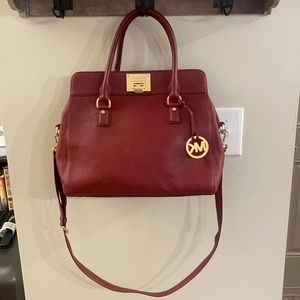 Burgundy Michael Kors crossbody